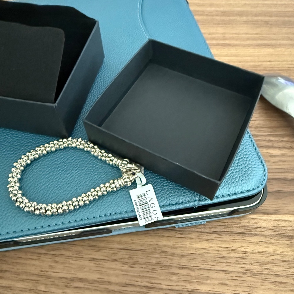 Lagos Caviar 7” Sterling Silver Bracelet